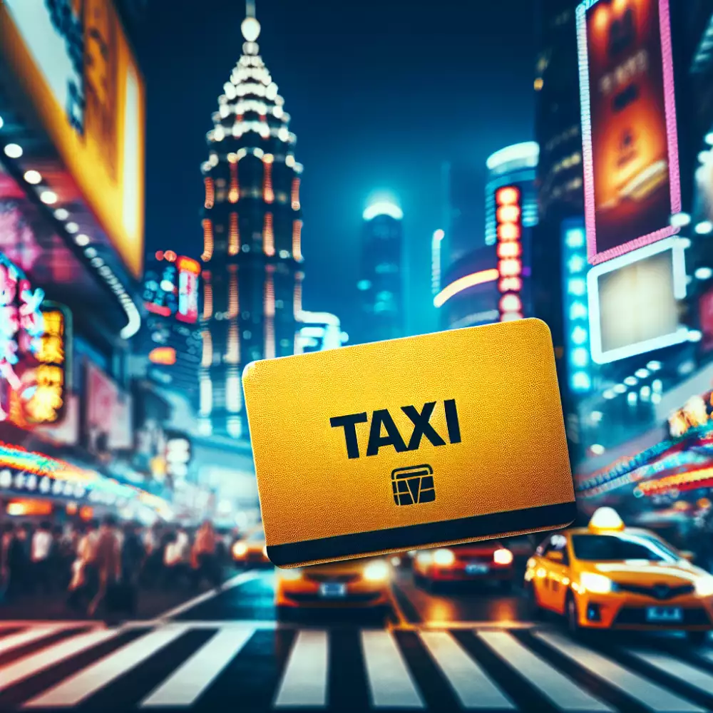 žlutá karta taxi